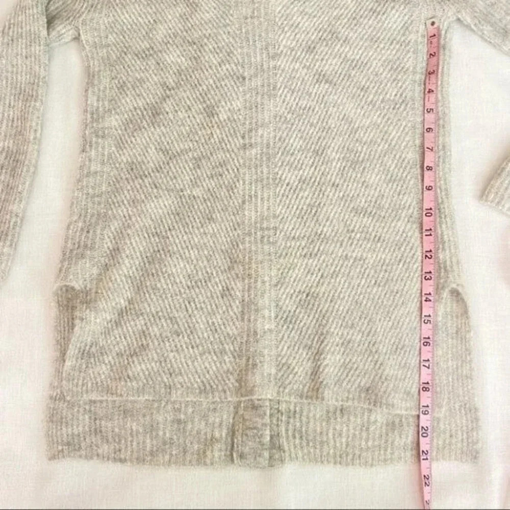 Point Sur Open Back Sweater In Heather Dusk Grey - Picture 11 of 16